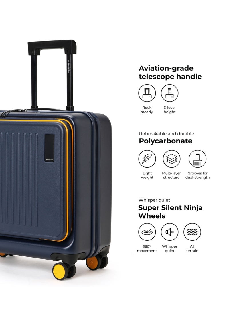 موكوبارا للتجارة ذ.م.م حقيبة سفر ليلية من البولي كربونات - كحلي، نلتقي مجدداً بخطوط الشمس - Image 5