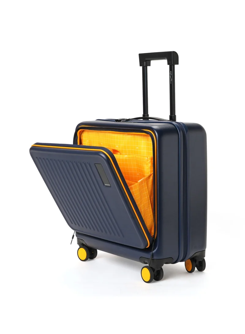 Mokobara The Transit Cabin Overnighter - Polycarbonate Material | Navy Blue, We Meet Again Sunray