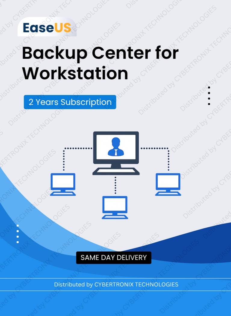 EaseUS Backup Center for Workstation | Unlimited Devices for 2 Year | Digital License | SAME DAY DELIVERY