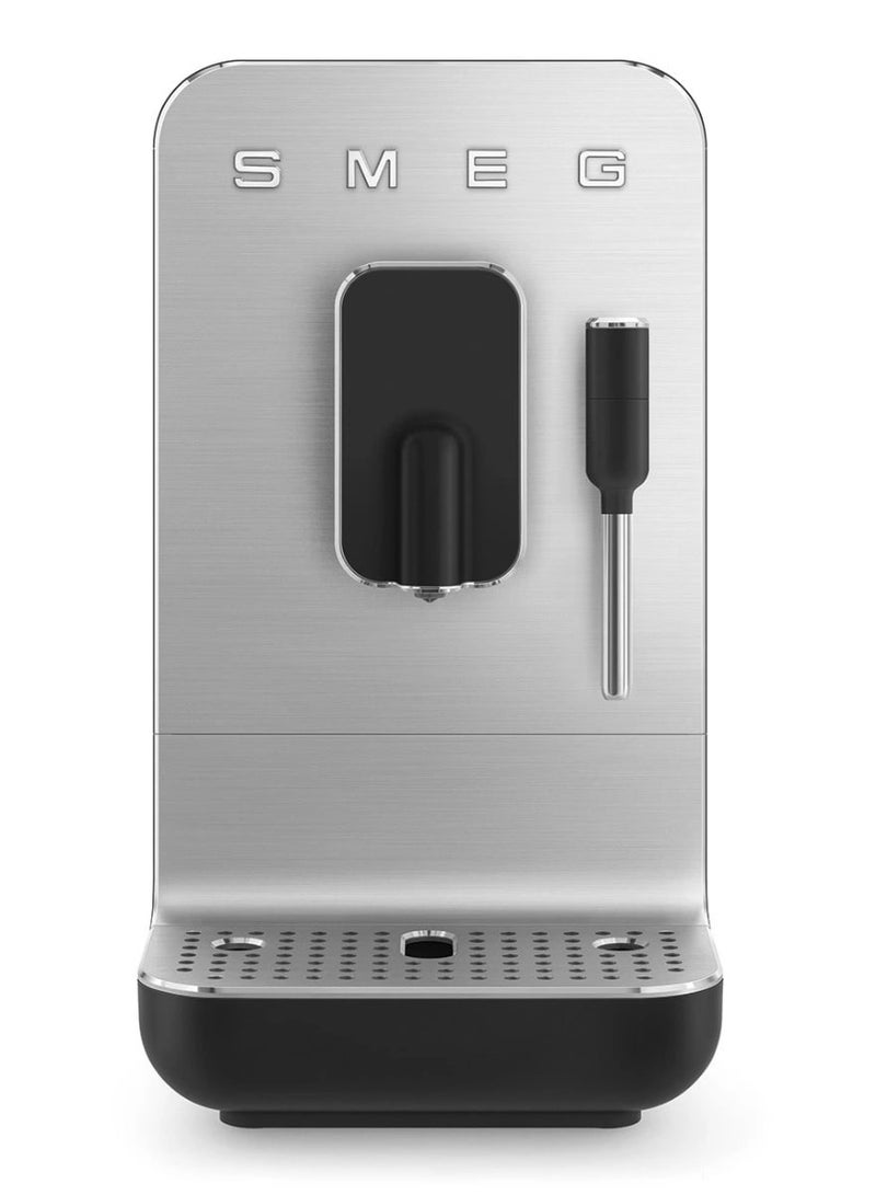 smeg 50’s Retro Elegance: Bean-to-Cup Coffee Machine with Milk Frother, 8 Beverage Settings, and Precision Grind Functions 1350W 1.4 L 1350 W BCC12BLMUK Matt Black - Image 1