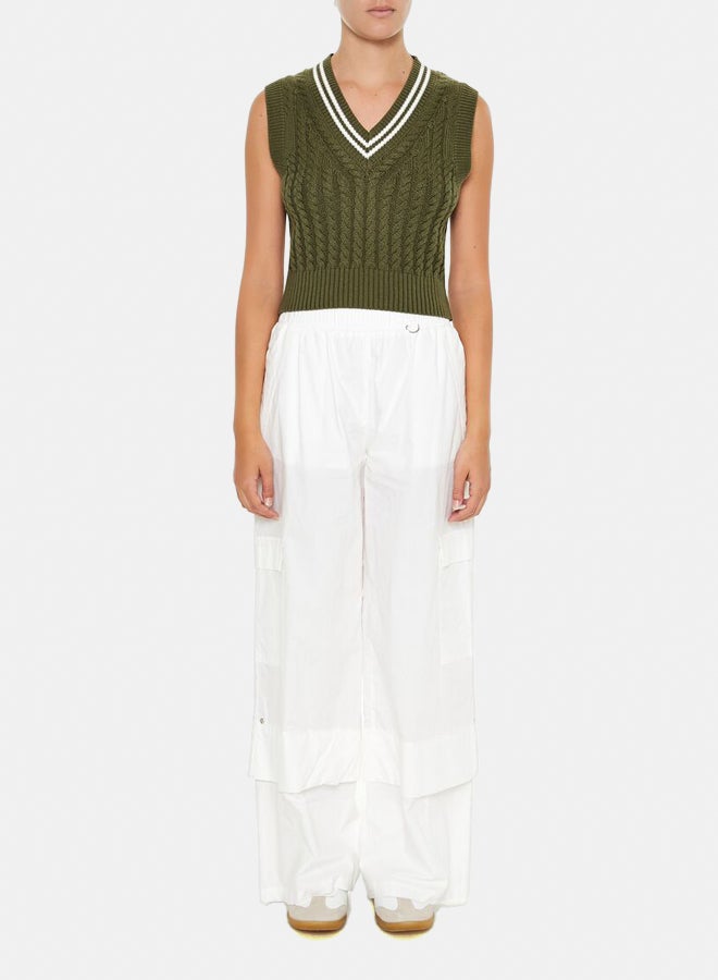 FOREVER 21 Varsity-Striped Sweater Vest  - Image 2