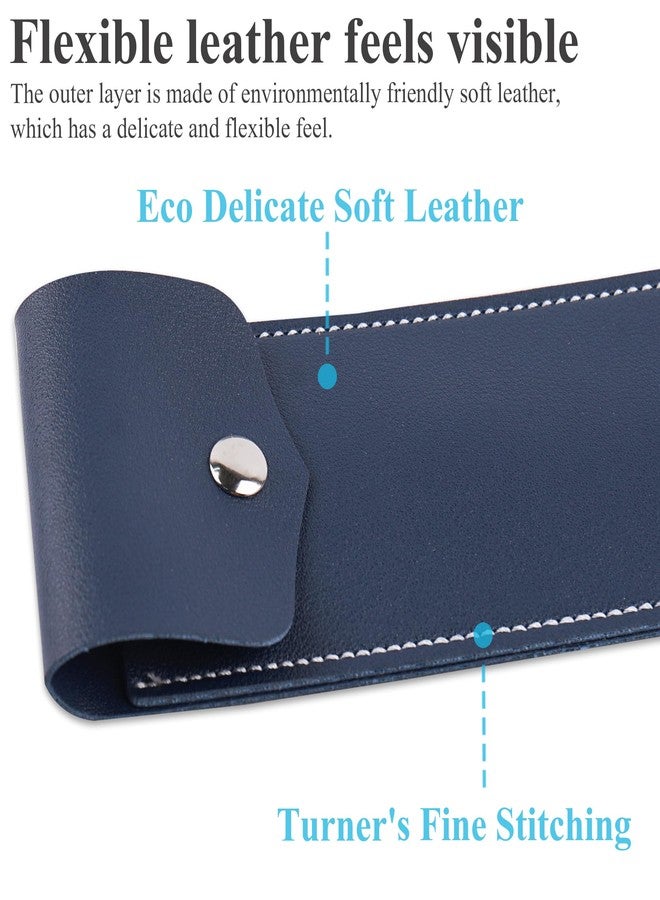 Haecsfl Adjustable Elastic Band Pen Holder for Notebooks, Pen Sleeve Pouch for Journals, Pencil Holder, Bible Planner Accessories, Cute Pencil Case(1-Dark Blue) - Image 2