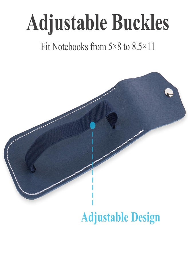 Haecsfl Adjustable Elastic Band Pen Holder for Notebooks, Pen Sleeve Pouch for Journals, Pencil Holder, Bible Planner Accessories, Cute Pencil Case(1-Dark Blue) - Image 4