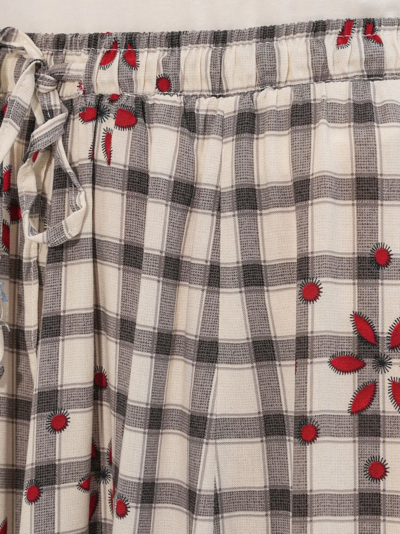 Big Dart Multicolor BDART High-Waist Plaid Maxi Skirt for Women | Best Price UAE