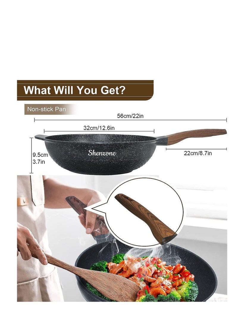 Generic Wok Pan 32cm Non Stick Pan  - Image 3