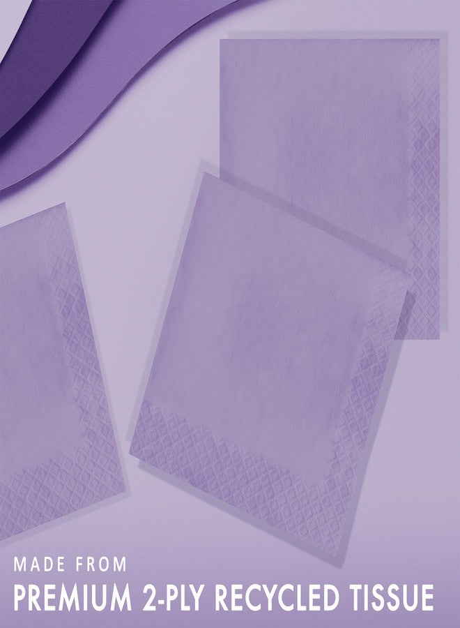 Creative Converting Touch of Color 2-Ply 50 Count Paper Lunch Napkins, Luscious Lavender, One Size - Image 2
