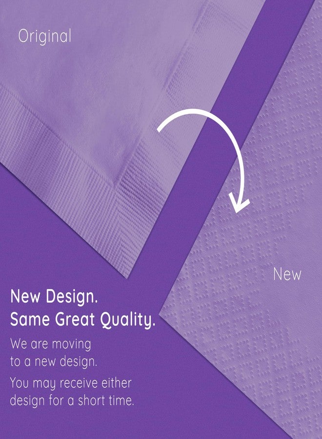 Creative Converting Touch of Color 2-Ply 50 Count Paper Lunch Napkins, Luscious Lavender, One Size - Image 5