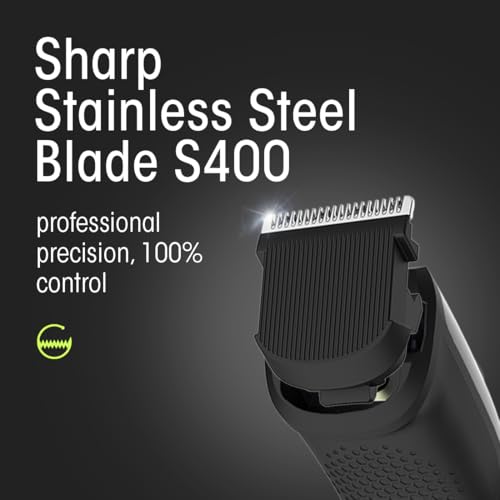athian Unisex All-In-One Hair Trimmer, 20 Length Settings, Cordless Body Groomer With Prowheel, 120 Min Runtime, Stainless Steel S400 Blade - Image 4
