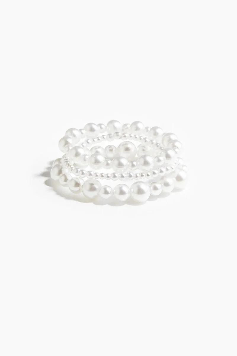 H&M 3-pack beaded bracelets