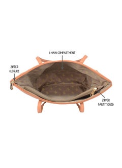 Baggit Baggit Women Brown Tote Handbag Large Size | Ladies Stylish Casual Purse Bag  - Image 5