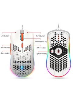 روك بو 60٪ لوحة مفاتيح الألعاب السلكية ماوس كومبو RGB ماوس الألعاب مريح خفيف الوزن 8000DPI مستشعر بصري 68 مفتاحا RGB بإضاءة خلفية لوحة مفاتيح ألعاب صغيرة مدمجة للغاية مقاومة للماء للكمبيوتر الشخصي ألعاب الكمبيوتر  - Image 5