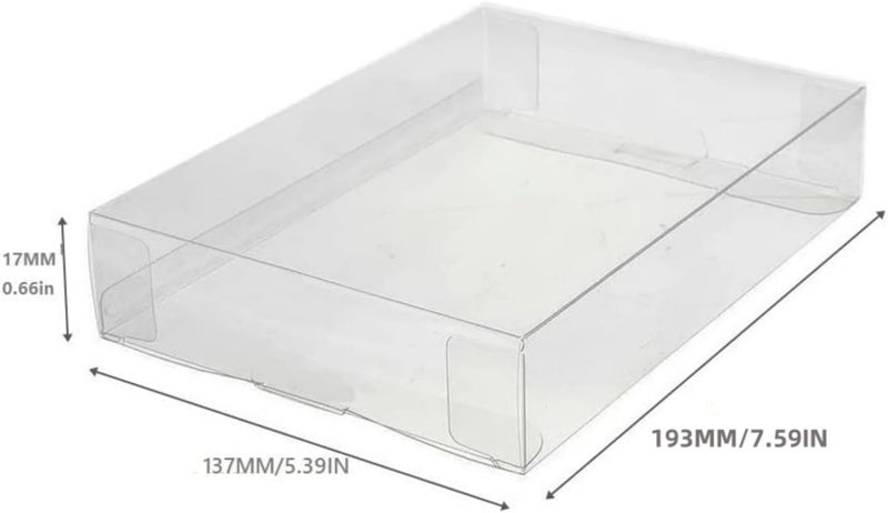 CHILDMORY 10Pcs Clear Protective Box Case Display Sleeve Protector for PS 2 Xbox Wii Xbox 360 Games Cartridge Box - Image 2