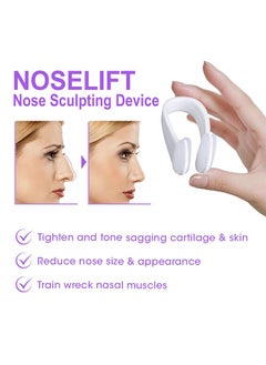 EELHOE Noselift Nose Sculpfing Device, Nose Shaper Lifter Clip Beauty Up Lifting Soft Safety Silicone Rhinoplasty Bridge Straightener Corrector Slimming Device Pain Free High Up Tool  - Image 3