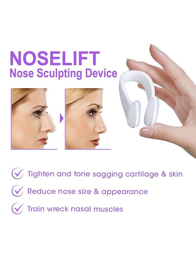 EELHOE Noselift Nose Sculpfing Device, Nose Shaper Lifter Clip Beauty Up Lifting Soft Safety Silicone Rhinoplasty Bridge Straightener Corrector Slimming Device Pain Free High Up Tool - Image 3
