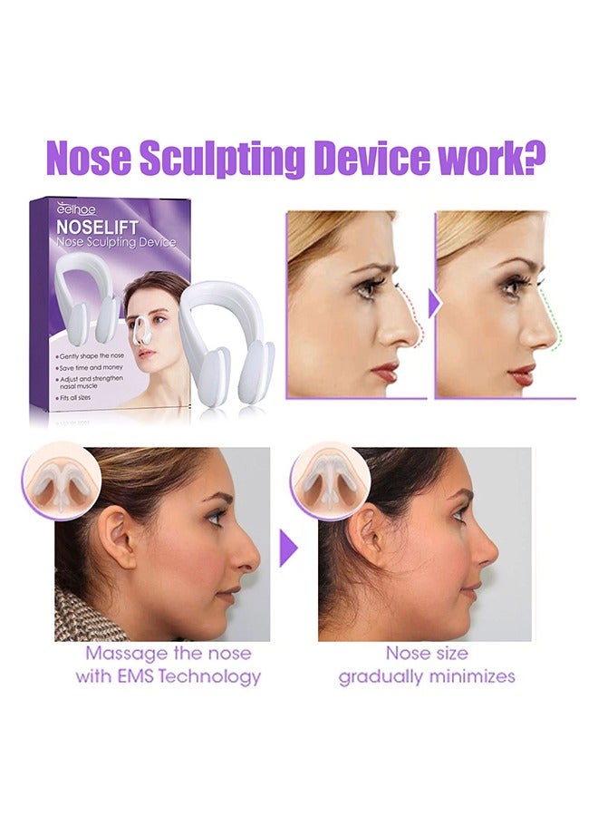 EELHOE Noselift Nose Sculpfing Device, Nose Shaper Lifter Clip Beauty Up Lifting Soft Safety Silicone Rhinoplasty Bridge Straightener Corrector Slimming Device Pain Free High Up Tool - Image 5