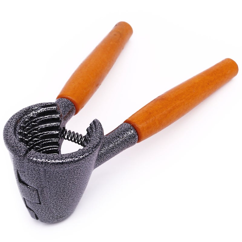 Anwenk Heavy Duty Nutcracker Pecan Walnut Plier Opener Tool with Wood Handle - Image 4