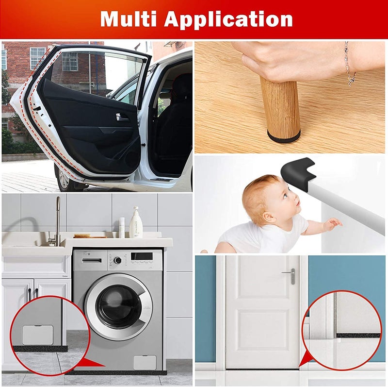 G-Charge High Density Self Adhesive(Strong Unique Grid) 'EPDM' Foam Seal Tape, Weather Stripping Doors and Window Insulation Soundproofing (2"(W) x 1/8"(T) x 10 Mtr.(L), 1) - Image 5