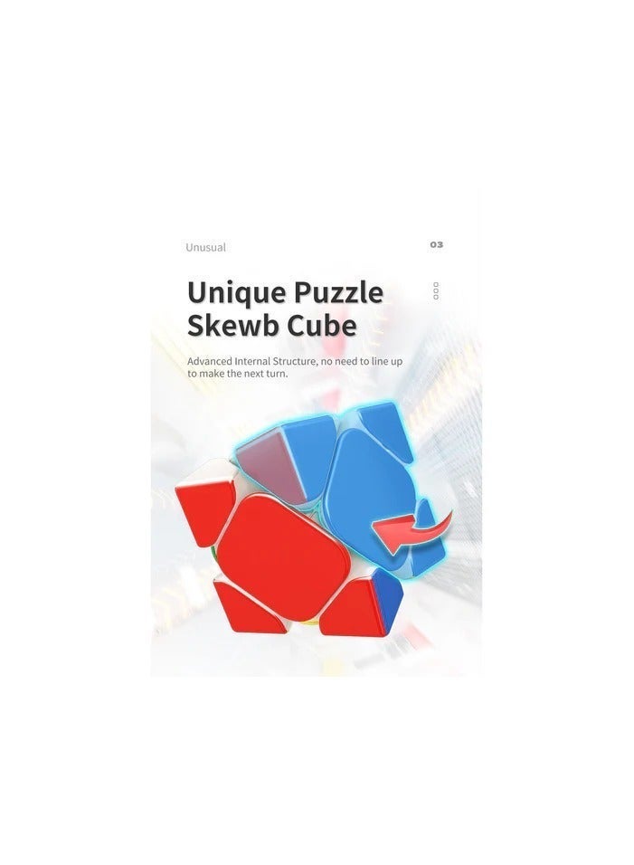 MoYu RS Skewb Magnetic Stickerless Speed Cube – Smooth Turning Skewb Puzzle for Beginners & Competitors - Image 5