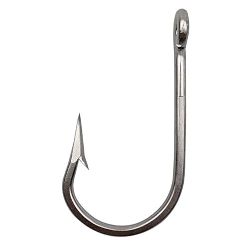 Shaddock Fishing خطاطيف صيد التونة الكبيرة - خطاطيف سمك جنوبية من الفولاذ المقاوم للصدأ مع حلقة مطروقة 10 قطع/كيس لصيد الأسماك الكبيرة 4/0 - Image 1