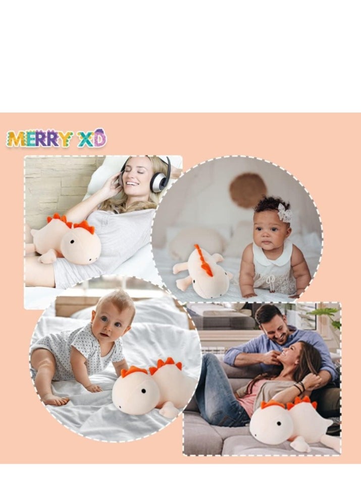 Y&D - Dinosaur Weighted Stuffed Animals 16 inch Pink Dino Stuffed Plush Animal Throw Pillows Kawaii Plushies Hugging Toy Gifts for Kids - Image 1