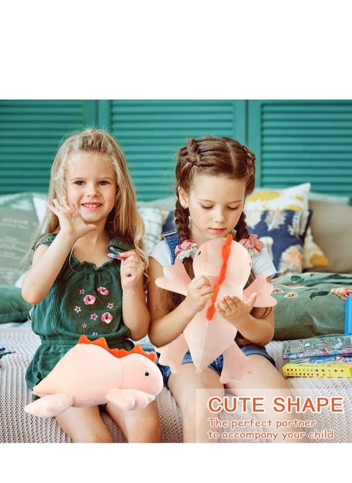 Y&D - Dinosaur Weighted Stuffed Animals 16 inch Pink Dino Stuffed Plush Animal Throw Pillows Kawaii Plushies Hugging Toy Gifts for Kids - Image 1
