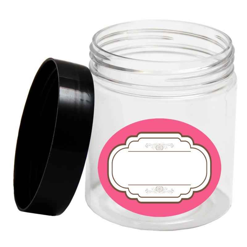 hodooly 8 oz Plastic Containers with Lids and 4oz Small Containers (Set of 12) Plastic Jars with Lids Cosmetic Jar for Body Butter, Bath Salt, Slime and Beauty Product - Image 5