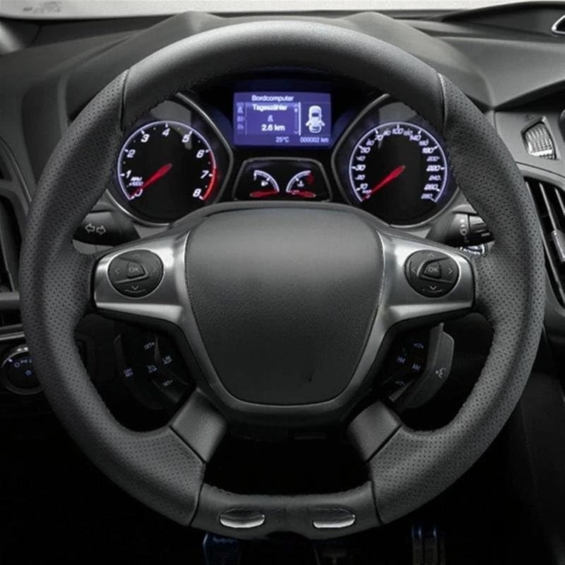 Wivplex Hand-Stitched Leather Steering Wheel Cover - Image 5
