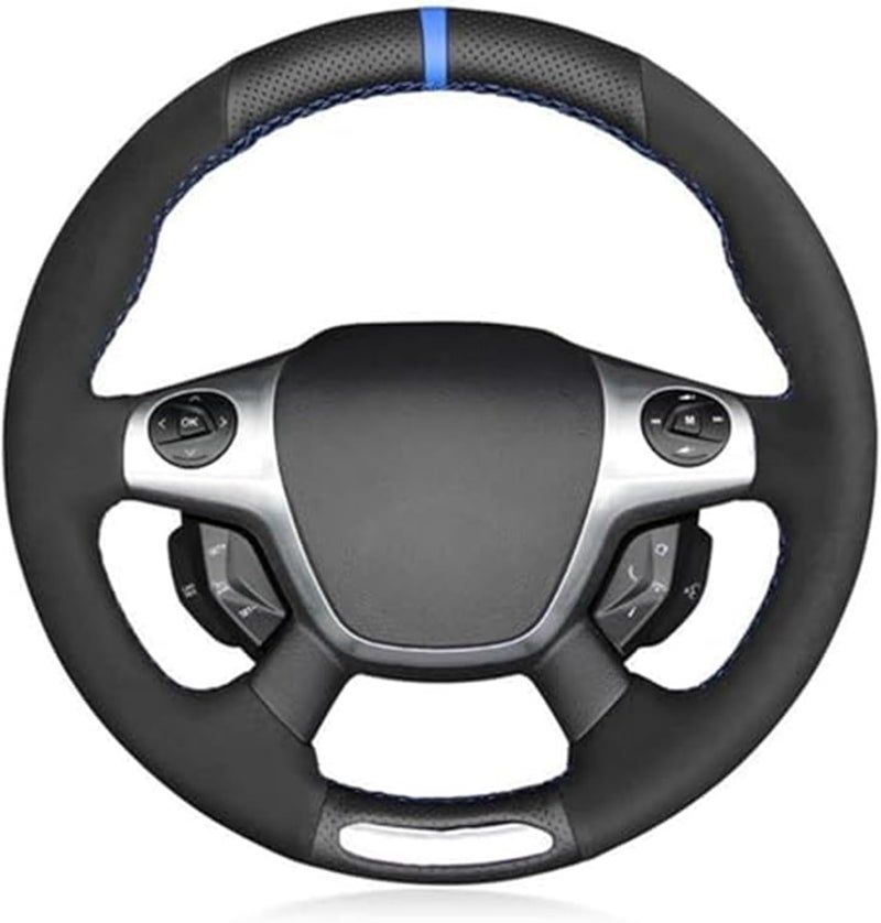 Wivplex Hand-Stitched Leather Steering Wheel Cover - Image 1