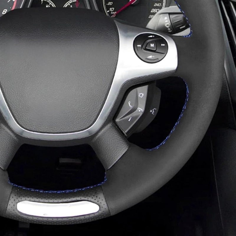 Wivplex Hand-Stitched Leather Steering Wheel Cover - Image 3