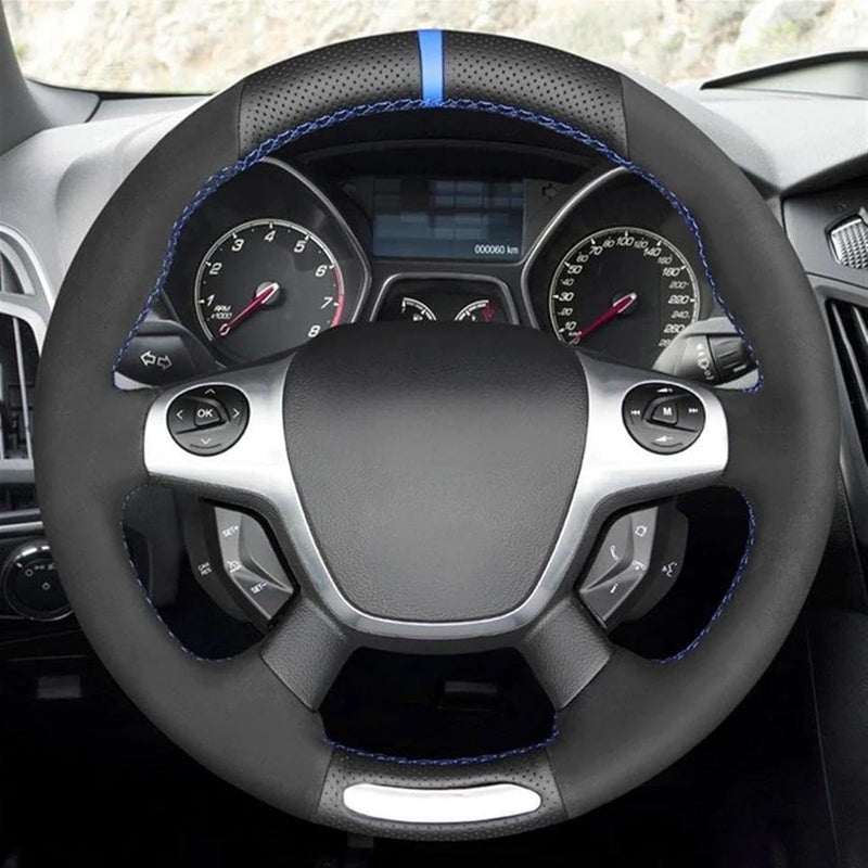 Wivplex Hand-Stitched Leather Steering Wheel Cover - Image 2