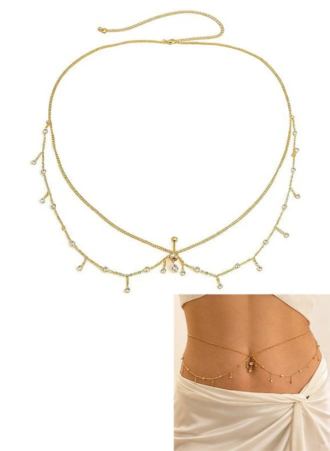 KANGLI 1PCS  Piercing Navel Waist Chain Belly Button Ring Surgical Steel Sexy  Dangle Body Jewelry - Image 1