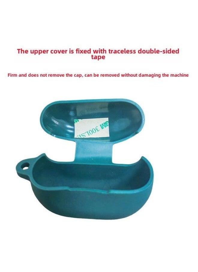 Generic - For Huawei Freebuds Pro3 Wireless Bluetooth Headset Protective Case Soft Silicone Solid Color-Color:Black + Hook Single Opp-Model:Huawei Pro3/pro4 Neutral (excluding Headphones) The Upper Cover Is Fixed With Double-sided Tape By Default - Image 1
