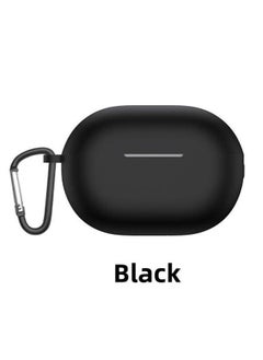 For Huawei Freebuds Pro3 Wireless Bluetooth Headset Protective Case Soft Silicone Solid Color-Color:Black + Hook Single Opp-Model:Huawei Pro3/pro4 Neutral (excluding Headphones) The Upper Cover Is Fixed With Double-sided Tape By Default