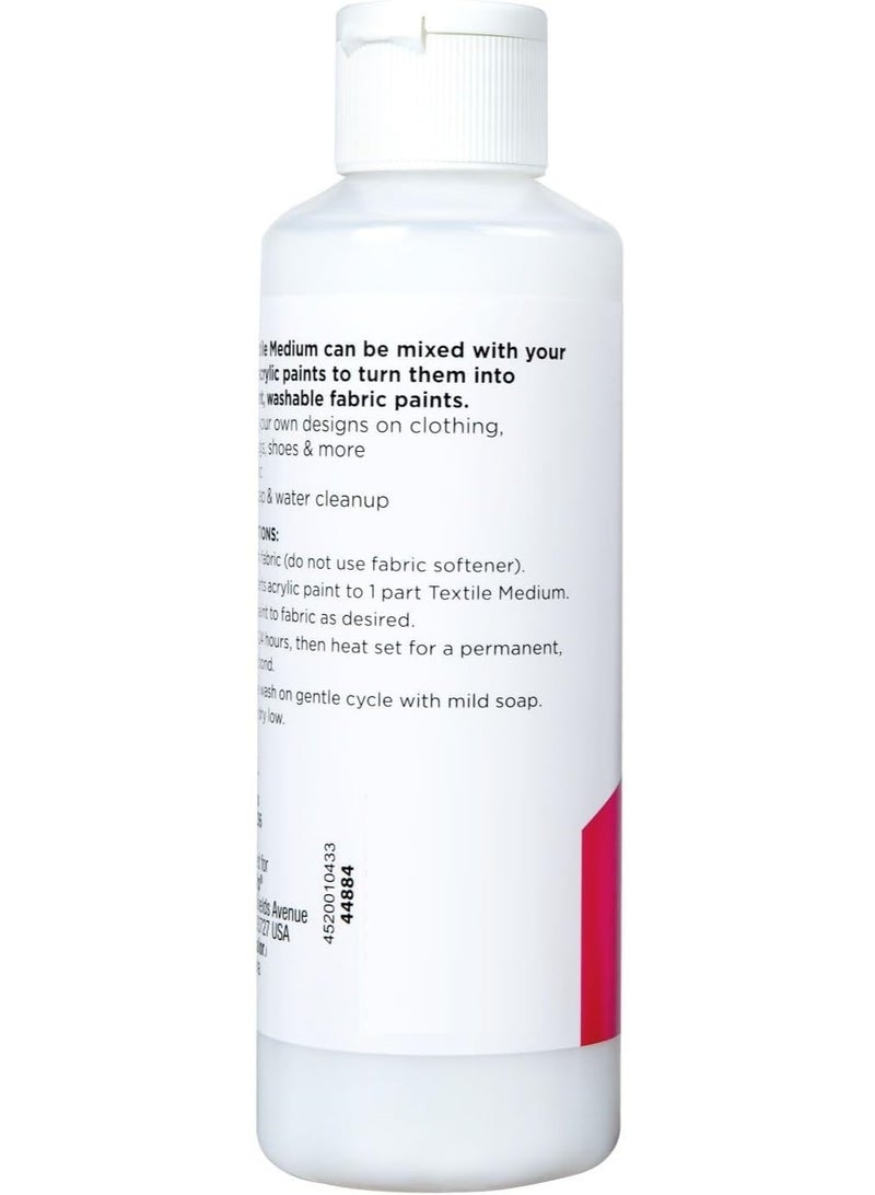 Tulip Textile Medium Makes Acrylic Paint Permanent On Fabric 236 ML - Image 2