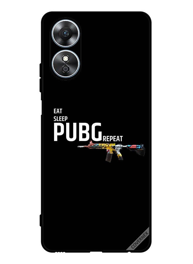Covernex Protective Case Cover For Oppo A17 Eat Sleep Pubg Repeat - Image 1