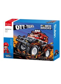 Sluban Sluban - Power Bricks Wind-up Red Off-Road GO 261 Pieces - M38-B1159  - Image 1