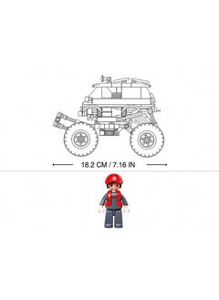 Sluban Sluban - Power Bricks Wind-up Red Off-Road GO 261 Pieces - M38-B1159  - Image 4