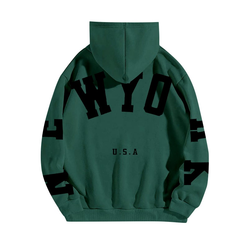 and sweater hooded new loose fashion men''s and women''s letters printing factory direct sales - Image 1