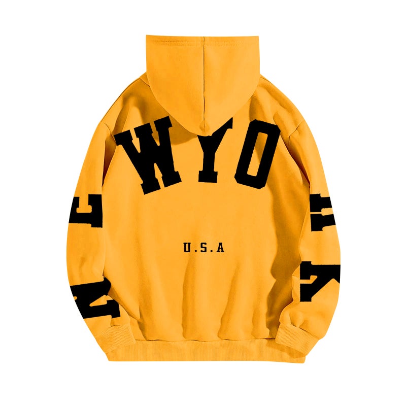 and sweater hooded new loose fashion men''s and women''s letters printing factory direct sales - Image 4