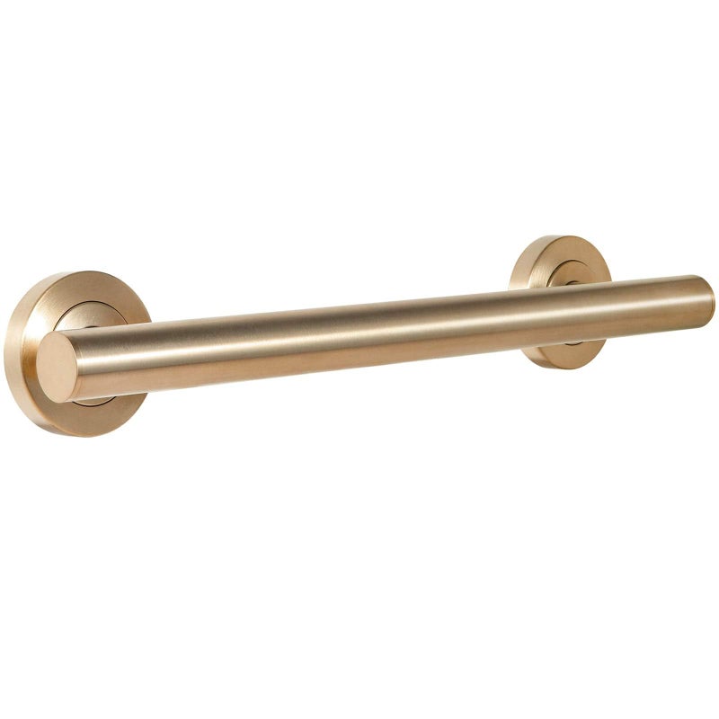 Lava Odoro Shower Grab Bar Modern Stainless Steel Handicap Grab Bar for Bathtubs and Showers Shower Safety Bar for Seniors Disabled ADACompliant Champagne Gold 12 Inch - Image 2