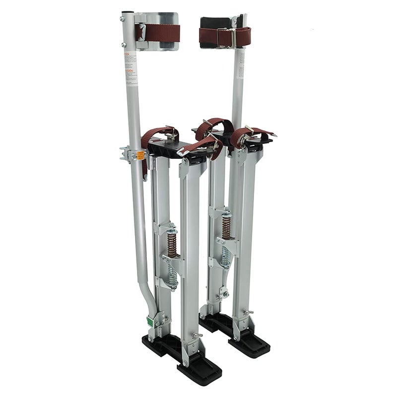 IN WHICH BAY Drywall Stilts Walking Taping Professional Aluminum Tool Stilt 2440 for Sheetrock Painting or CleaningSilver