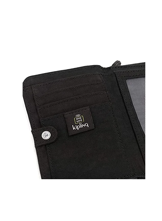 kipling Medium Wallet Female Black Noir Money Love