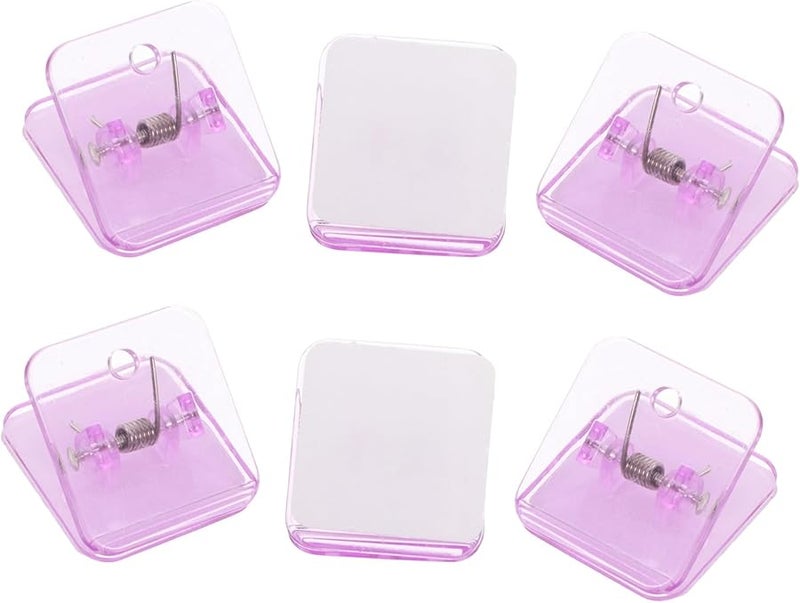 Violet Dog Potty Training Pad Holder 6 Wall Mount Clips Non Slip Pee Pad Support Indoor Outdoor - Image 1