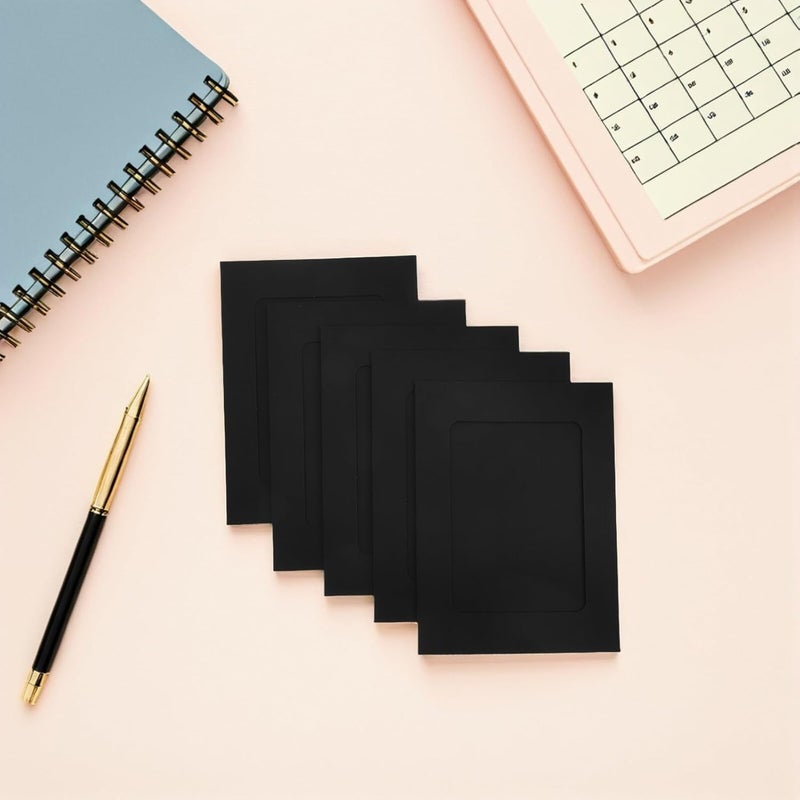30pcs Black 6-inch Paper Picture Frames, Kraft Cardboard Photo Collage Frames with Hanging Display for Home Wall Decor and Office Art Display - Image 5