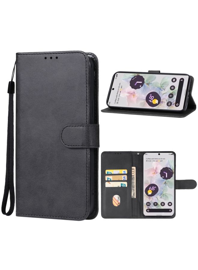 HuHa Case Cover For For Google Pixel 8 Pro Leather Phone Case(Black)