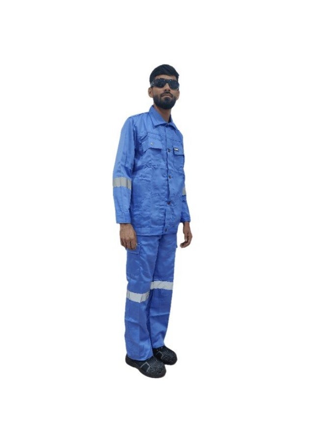 Armour Production Heavy-Duty Protective WorkwearReflective Coverall | Full-Body Industrial Safety Suit & Breathable Fabric for Construction, Manufacturing & Hazardous Environments | Petrol Blue | Size-XL - pzsku/ZF1FA2E75DA943A73850EZ/45/_/1733205161/e5a31fb3-af87-4e38-b0fb-f87e984630c0