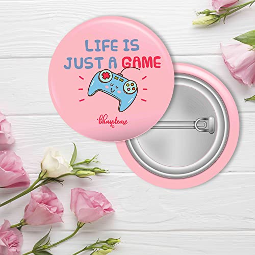 Bhai Please Pin Badge (Pack of 9) World is Yours, Life is A Game, My Life My Rules, Life is A Beautiful Ride, Listening Music, Harry Potter, Bazinga, Bring Back Memories, Count The Memories - Image 3