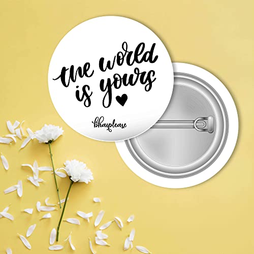 Bhai Please Pin Badge (Pack of 9) World is Yours, Life is A Game, My Life My Rules, Life is A Beautiful Ride, Listening Music, Harry Potter, Bazinga, Bring Back Memories, Count The Memories - Image 2