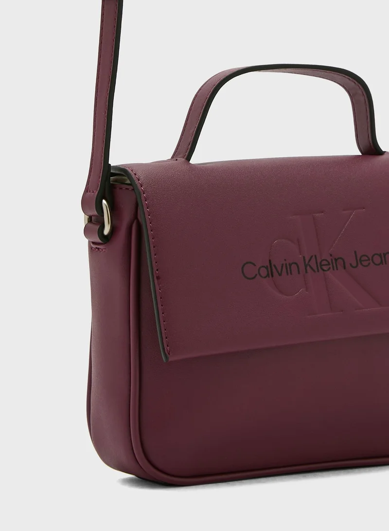 CALVIN KLEIN Monogram Detailed Crossbody