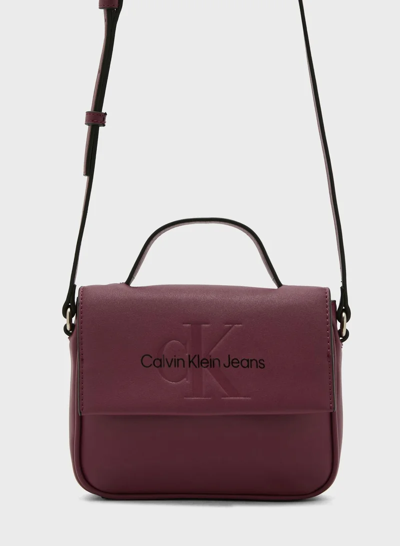 CALVIN KLEIN Monogram Detailed Crossbody